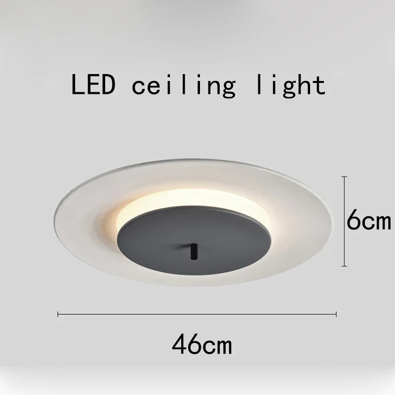 Plafonnier LED Premium à Disque Unique avec Système de Suspension