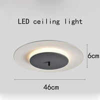 Plafonnier LED Premium à Disque Unique avec Système de Suspension