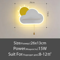 Lampe de chevet nuage pour enfants.