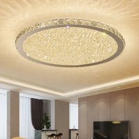 Suspension Moderna en Acier Inoxydable avec LED et Télécommande