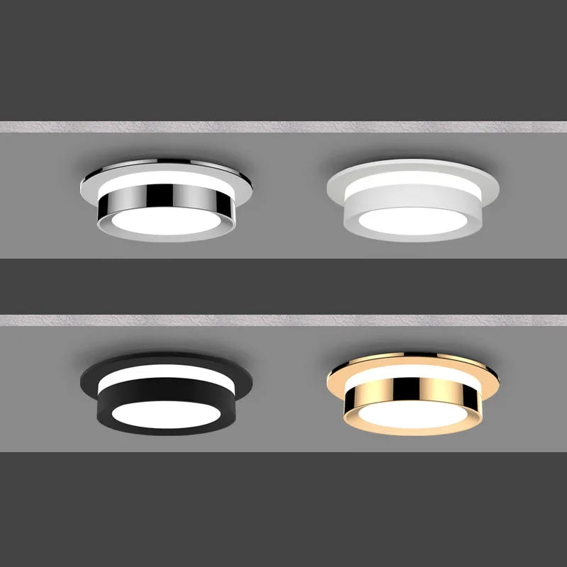 Spot lumineux LED encastrable en cristal pour plafond scintillant