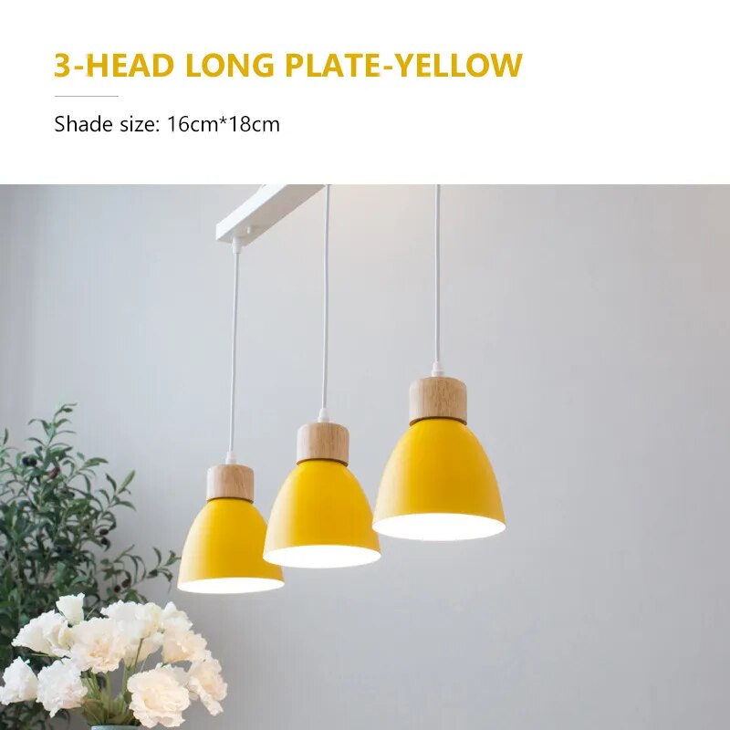 Lustre Nordique en Bois à 3 Têtes