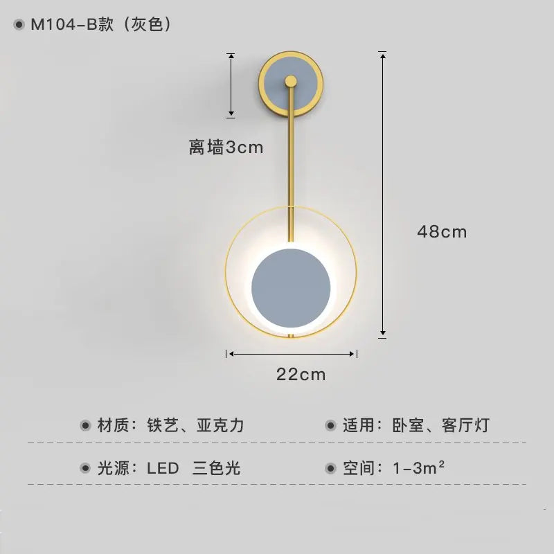 Applique Murale LED Design Scandinave Moderne