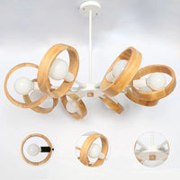 Suspension luminaire en bois nordique