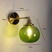 Applique murale LED rotative en verre et laiton pour miroir