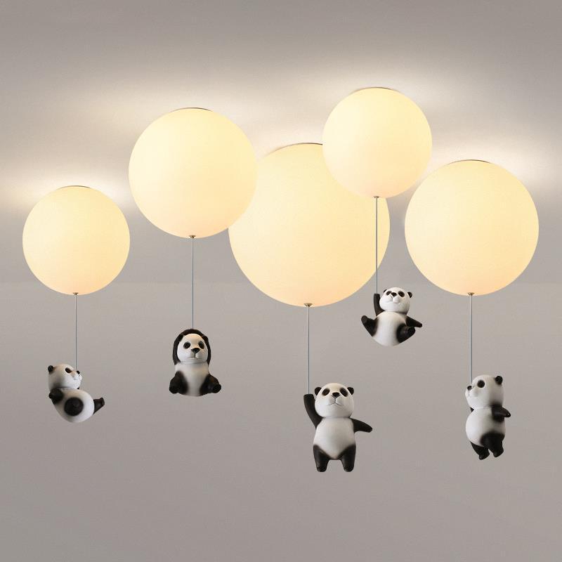 Plafonnier LED Enfant - Ballon et Panda Otto