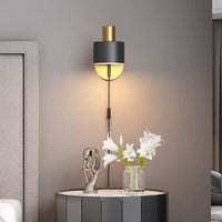 Applique murale LED Noir & Laiton Aveiro