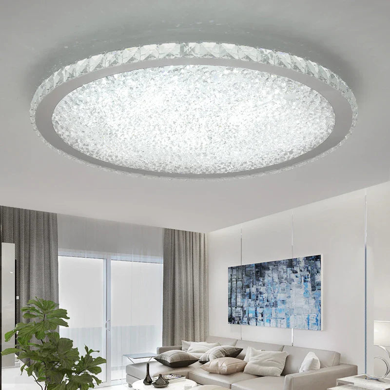 Suspension Moderna en Acier Inoxydable avec LED et Télécommande