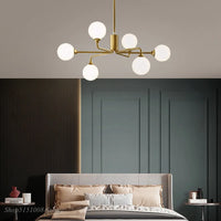 Lampe Suspension Nordique en Verre LED Feng-Glow