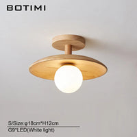 Plafonnier bois naturel contemporain