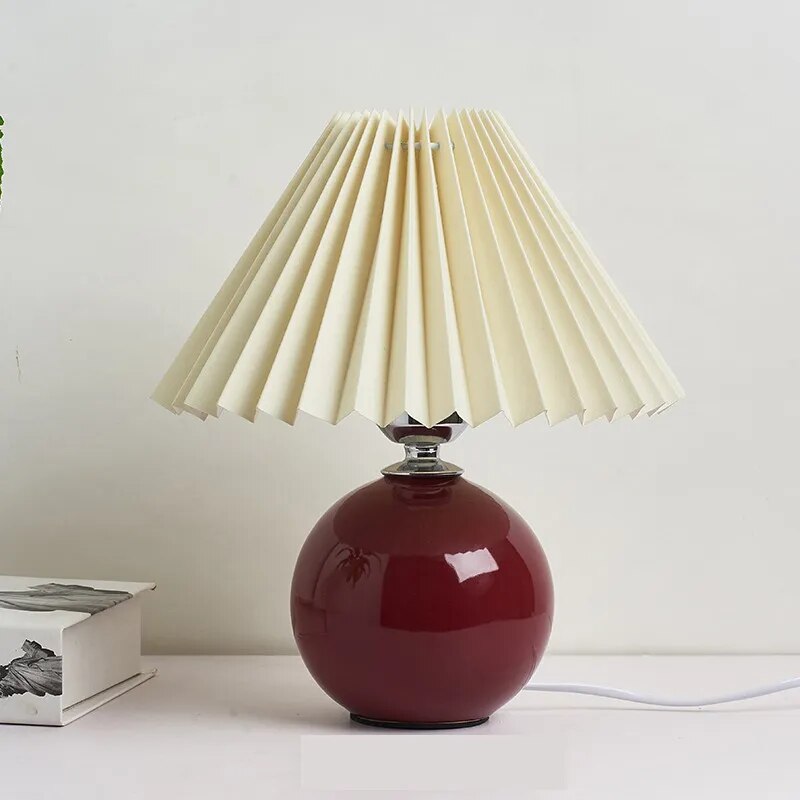 Lampe de table plissée coréenne - Élégance abordable