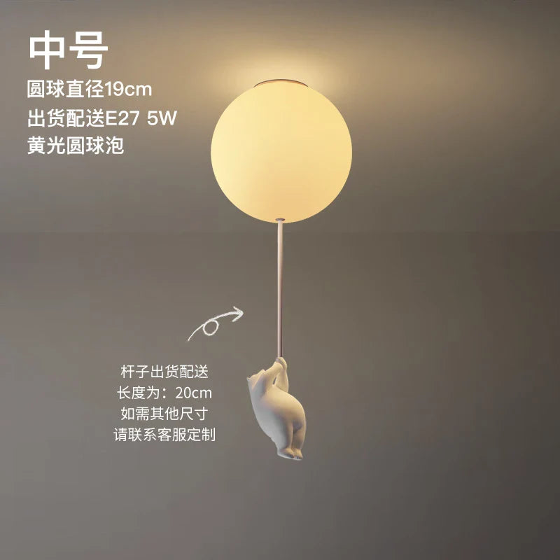 Plafonnier LED Ours Animé - Déco Chambre Enfants