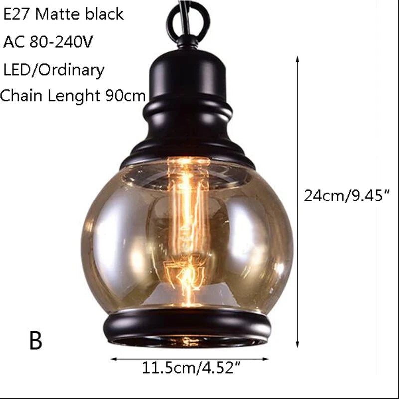 Suspension industrielle vintage pour loft rétro - 3 styles