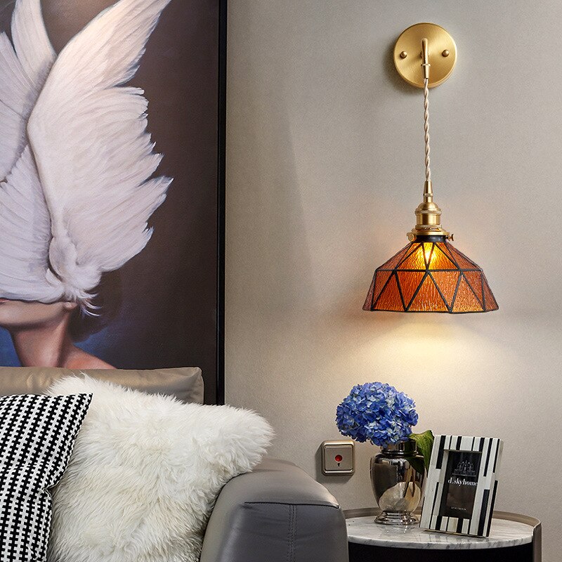 Suspension LED Triangles en Verre Ione