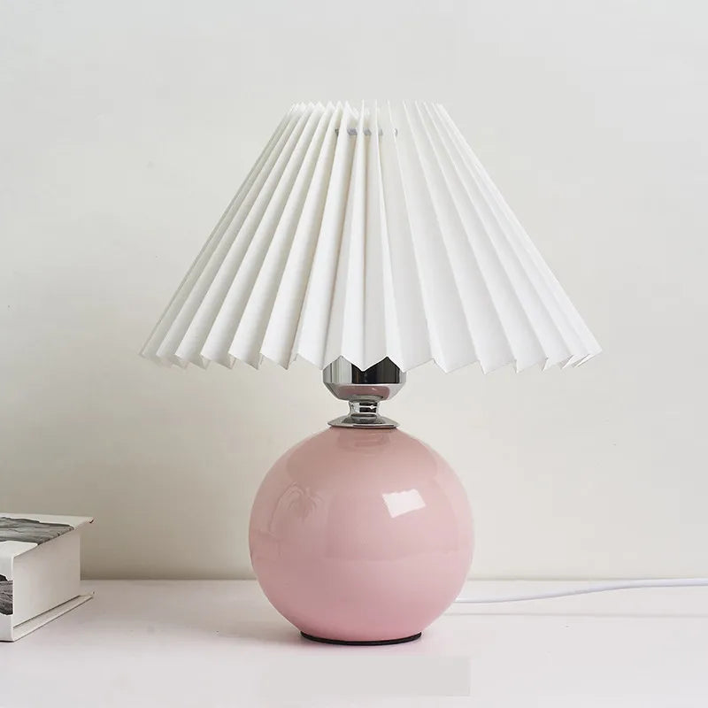 Lampe de table plissée coréenne - Élégance abordable