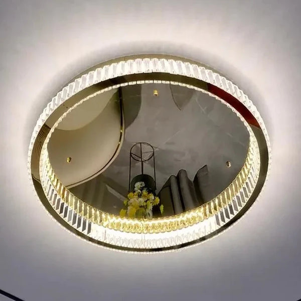 Plafonnier LED doré de luxe