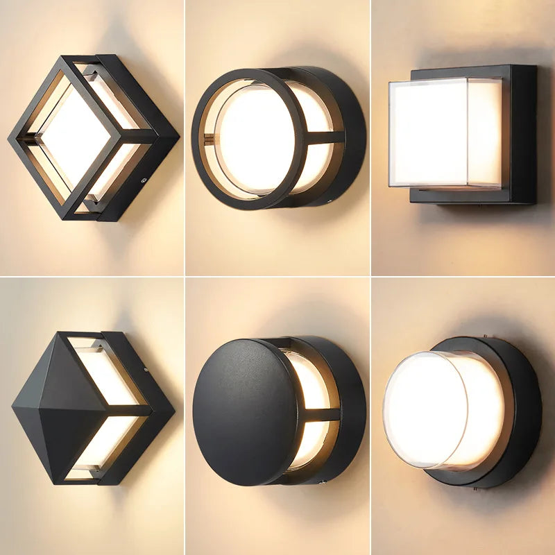 Applique murale d'extérieur en aluminium - Collection Éclat