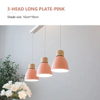 Lustre Nordique en Bois à 3 Têtes
