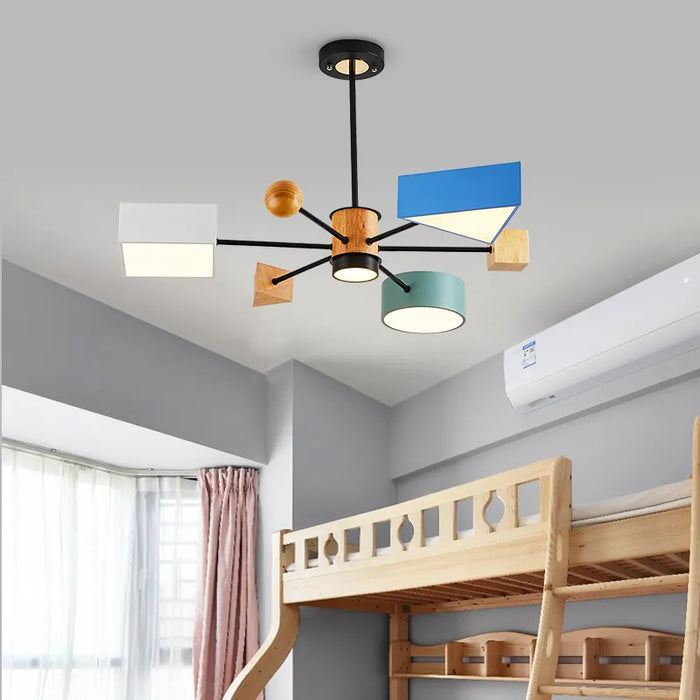 Lustre Bois Nordique Moderne