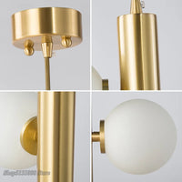 Suspension dorées par un styliste nordique