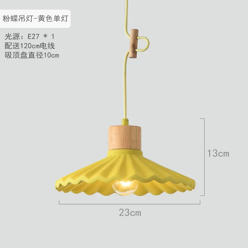 Suspension LED en ciment design nordique