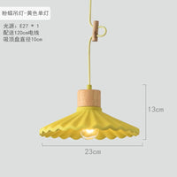 Suspension LED en ciment design nordique
