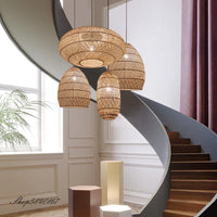 Suspension Vintage en Rotin
