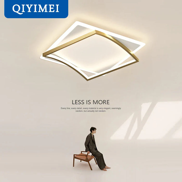 Lustre LED Moderne avec Gradation Simple pour la Maison.