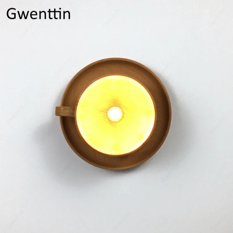 Plafonnier nordique en bois design moderne - Luminaire décoratif d'intérieur de qualité