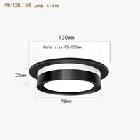 Spot lumineux LED encastrable en cristal pour plafond scintillant