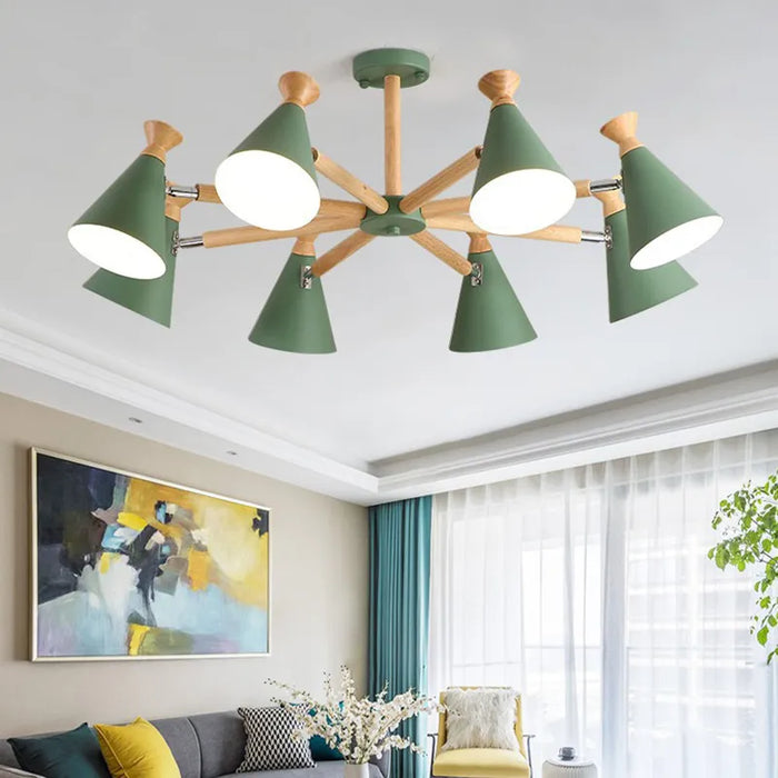 Suspension nordique en bois naturel