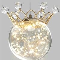 Applique murale suspendue Couronne de cristal