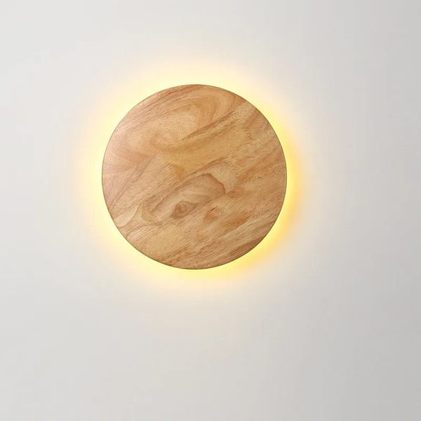 Applique Murale LED Nordique en Bois Moderne