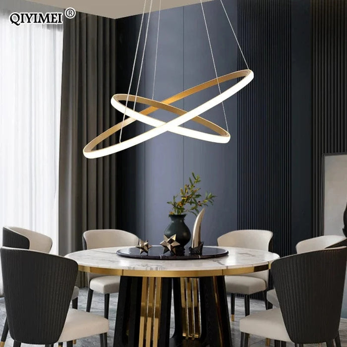 Lampe suspendue LED en aluminium - Luminaire décoratif d'intérieur - Nouveauté