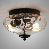 Plafonnier E27 en verre ananas - Collection Tropicana