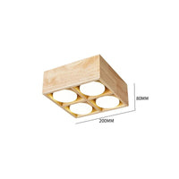 Plafonnier Downlight Japonais - Grille Audacieuse