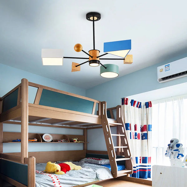 Lustre Bois Nordique Moderne