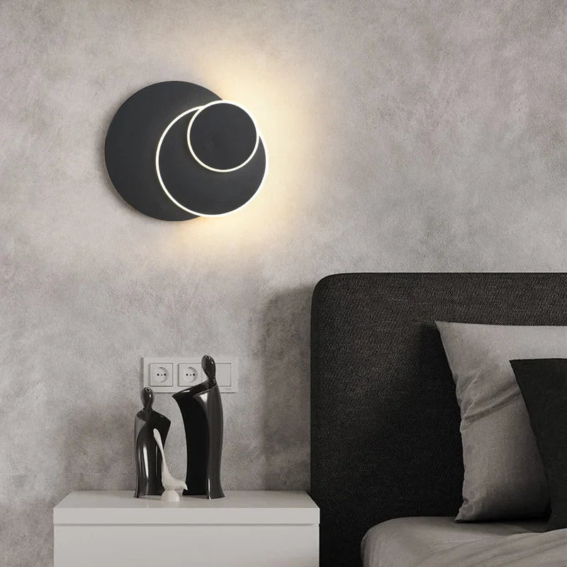 Applique murale post-éclipse solaire nordique moderne minimaliste