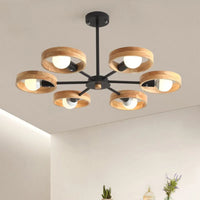 Suspension luminaire en bois nordique