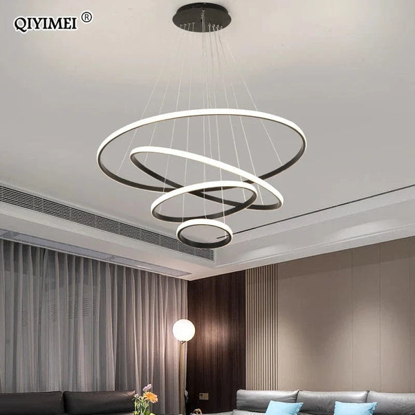 Lampe suspendue LED en aluminium - Luminaire décoratif d'intérieur - Nouveauté