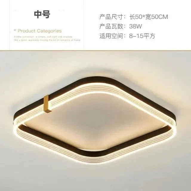 Lampe de plafond LED Minimal Luxe avec Télécommande