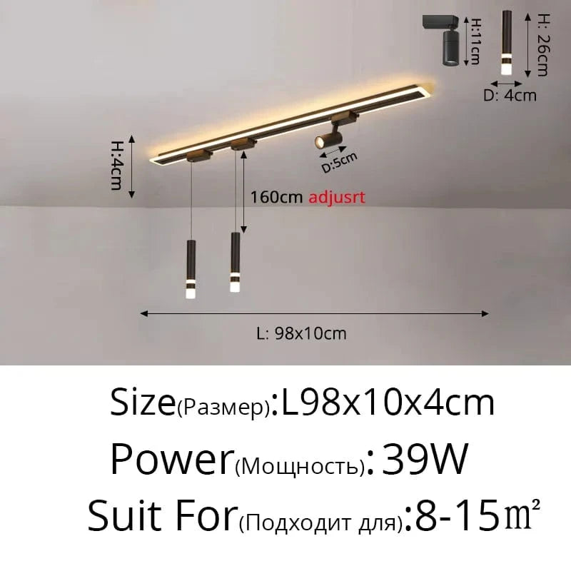 Luminaire Suspendu LED Acrylique Minimaliste Moderne - Collection Lumin'Art