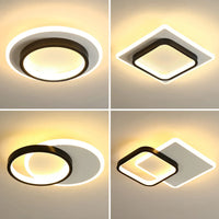 Lustre LED design pour allées - Noir & Blanc