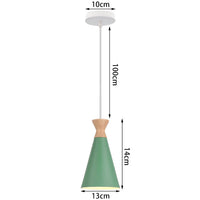 Suspension intérieure LED  Nordique Moderne en Bois - Luminaire Design pour Maison, Cuisine, Chambre et Salon
