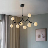 Suspension Verre Laiteux Nordique Chic