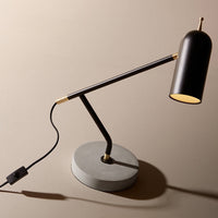 Lampe de bureau LED Tekna - Style industriel en noir