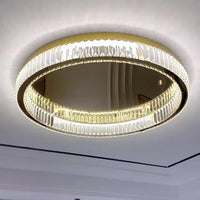 Plafonnier LED doré de luxe
