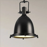 Suspension industrielle Vintage en verre E27