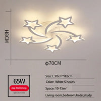 Plafonnier Etoile LED Acrylique - Design Moderne & Décoratif