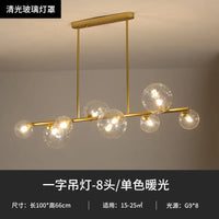 Lustre LED Nordik en Boule de Verre - Éclairage Industriel Moderne
